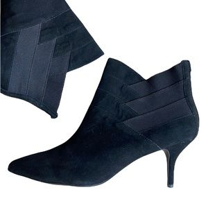 Adrienne Vittadini Sande Suede Pointed Toe Ankle Bootie 11